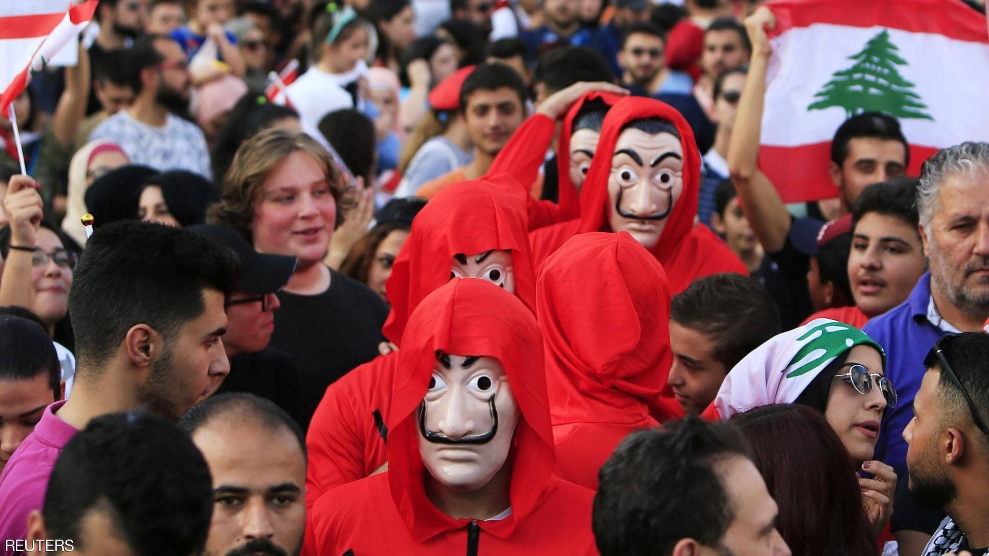 شاهدوا: "الجوكر" حاضر في احتجاجات لبنان