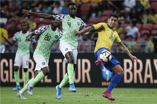 البرازيل تتعادل مع نيجيريا في مباراة إصابة نيمار