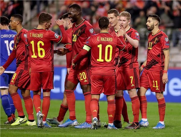 بلجيكا تنهي مباريات المجموعة بالعلامة الكاملة بعد سحقها قبرص