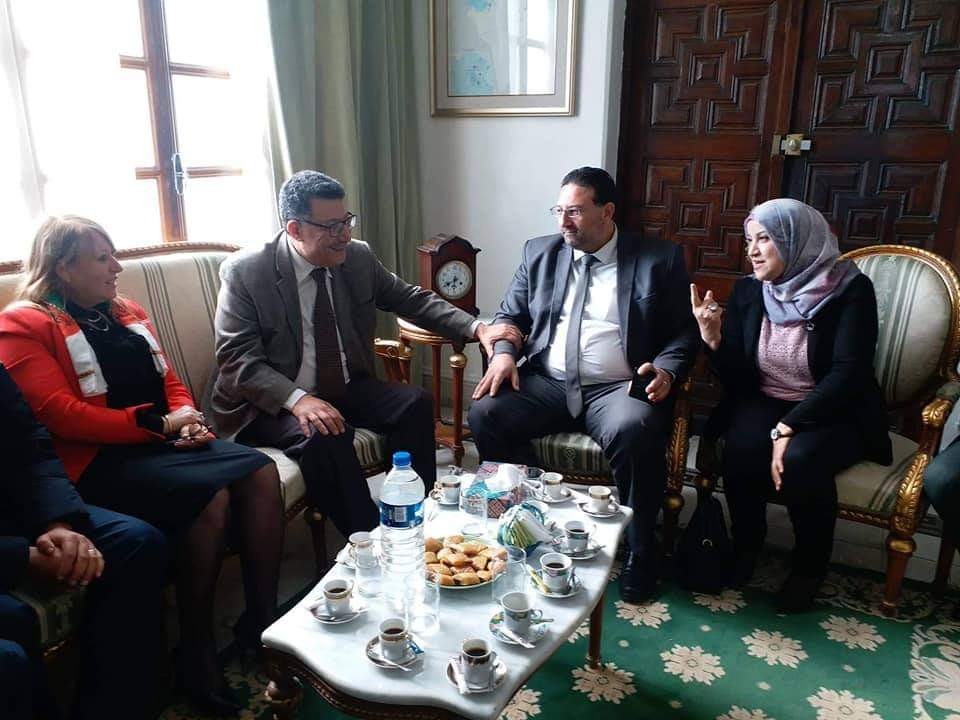 بالصور: وفد نقابة المحامين الفلسطينيين يُجري لقاءات مع منظومة العدالة في تونس