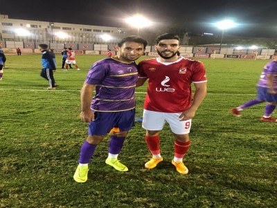 لاعب من غزة يشارك نادي الاتصالات المصري مباراة أمام الأهلي