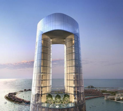 بالفيديو والصور: دبي تبني أطول "فندق" في العالم مجدداً