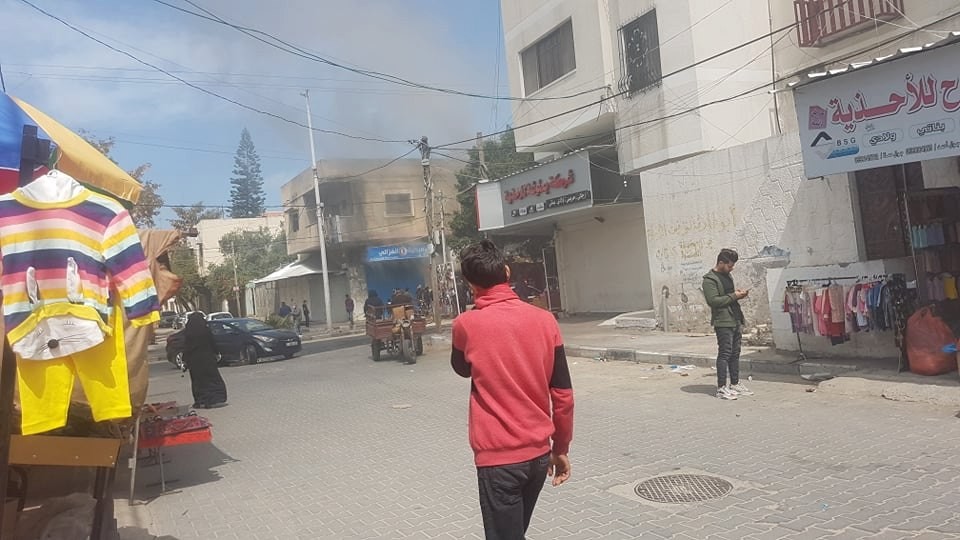 اندلاع حريق في محل ملابس بحي النصر