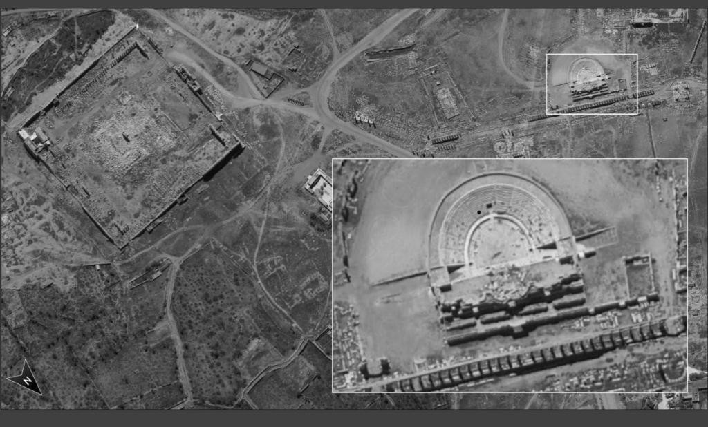 غانتس ينشر صورة فضائية دقيقة لمدينة تدمر السورية