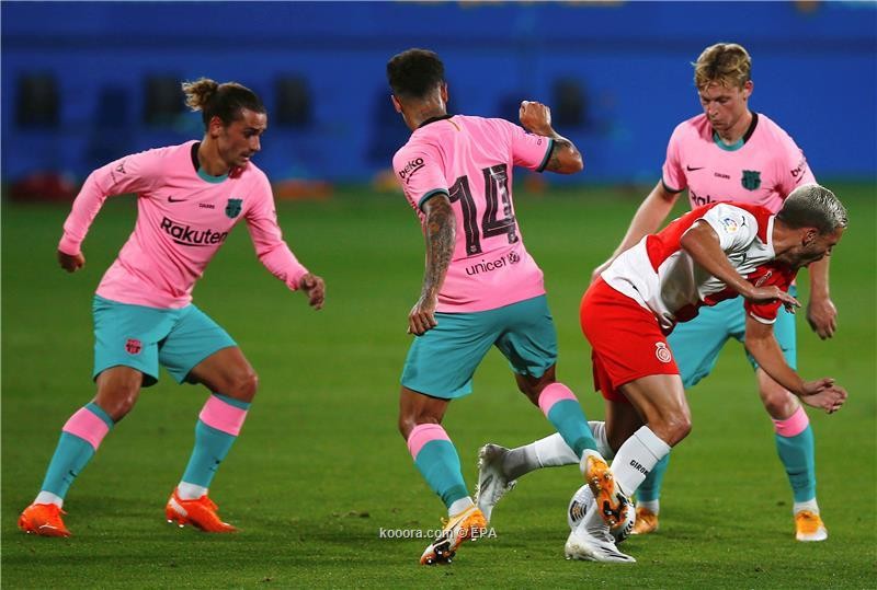 بالصور : ميسي يقود برشلونة للفوز على جيرونا بثلاثية في مباراة ودية