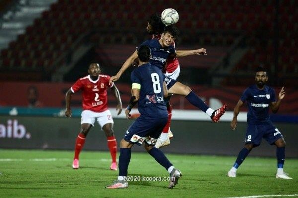 بالصور : الاهلي يضرب انبي بثلاثية رغم الغيابات