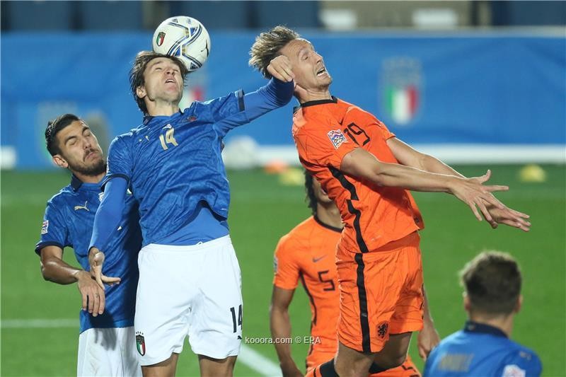 بالصور : المنتخب الايطالي و الهولندي رضيا بالتعادل