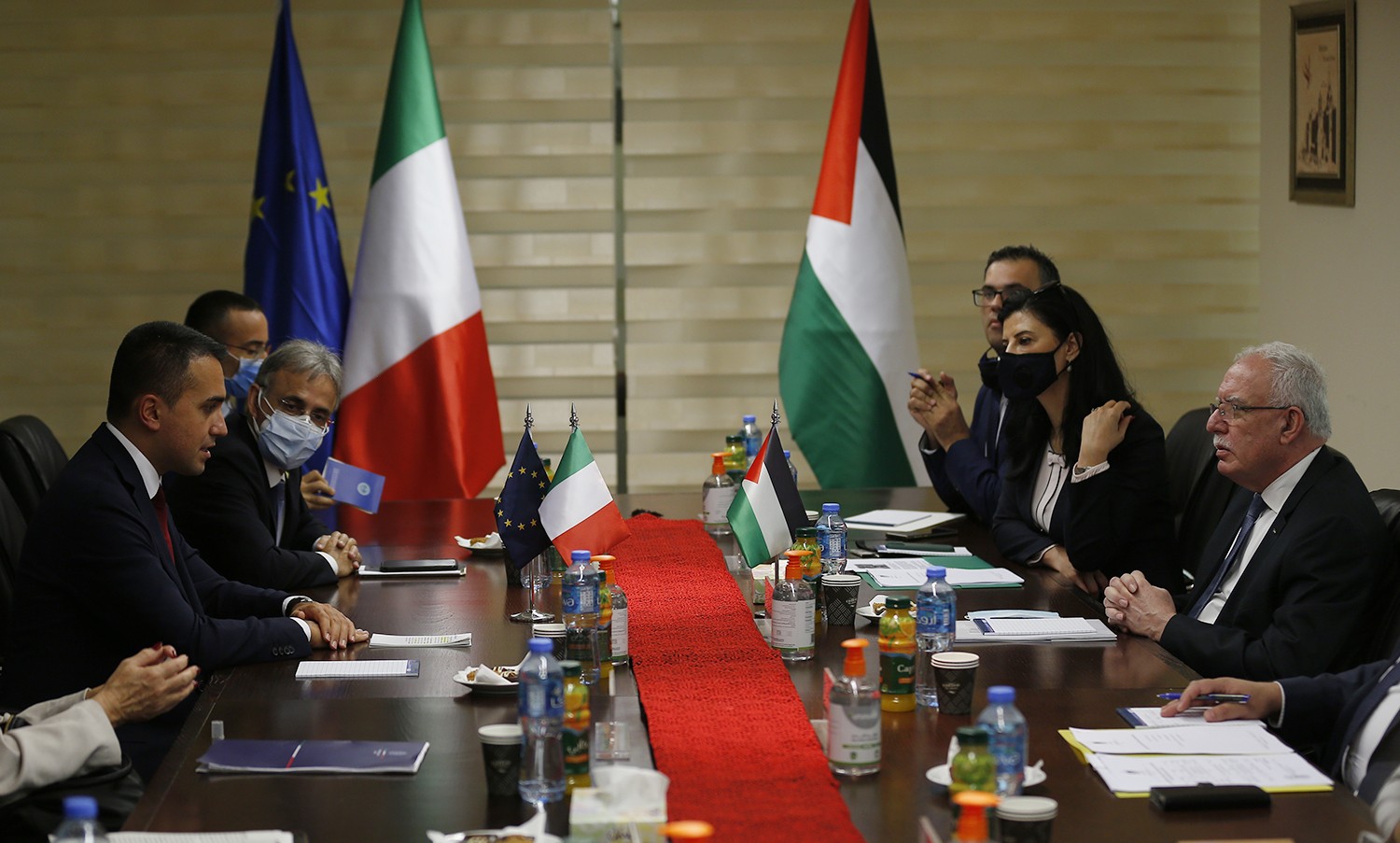 اشتية والمالكي يدعوان إيطاليا لدعم مبادرة الرئيس بعقد مؤتمر دولي للسلام