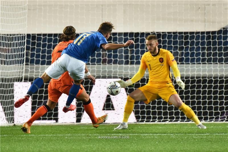 بالصور : المنتخب الايطالي و الهولندي رضيا بالتعادل