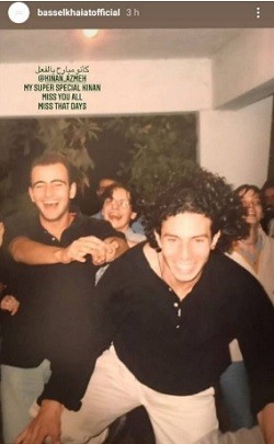 شاهدوا:صورة قديمة للممثل السوري "باسل خياط" تحدث ضجة بين جمهوره.. هل تغير كثيرا؟