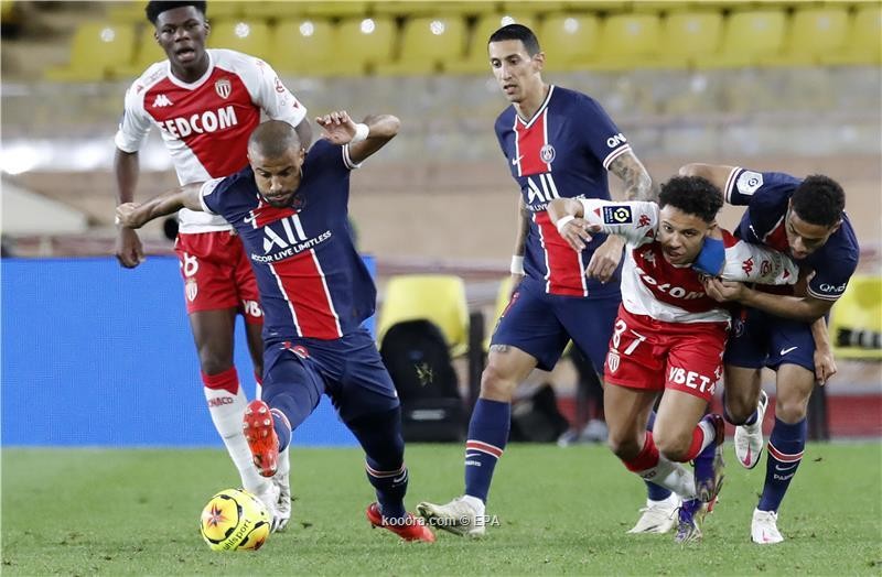 بالصور : باريس سانجرمان يسقط امام موناكو في مباراة مثيرة