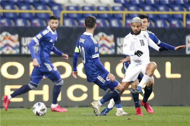 بالصور: إيطاليا تبلغ نصف نهائي دوري الأمم بثنائية في البوسنة