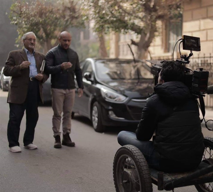 شاهدوا: الفنان المصري "أحمد مكي" وأحمد حلاوة في تصوير مشهد من "الاختيار 2"