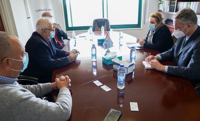 ناصر يناقش مستجدات الانتخابات مع رئيس البعثة الأوروبية لمساندة الشرطة