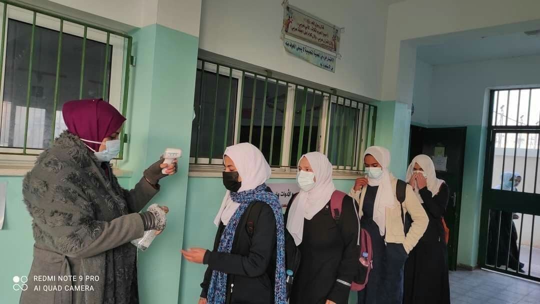 انتظام الدوام في مدارس قطاع غزة وسط التزام بالبروتوكول الصحي