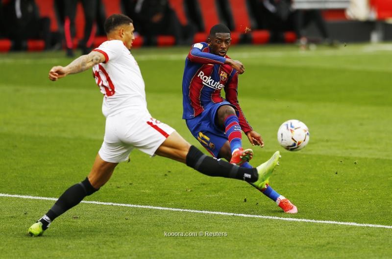بالصور : برشلونة يعبر اشبيلية ويصل وصافة الليجا