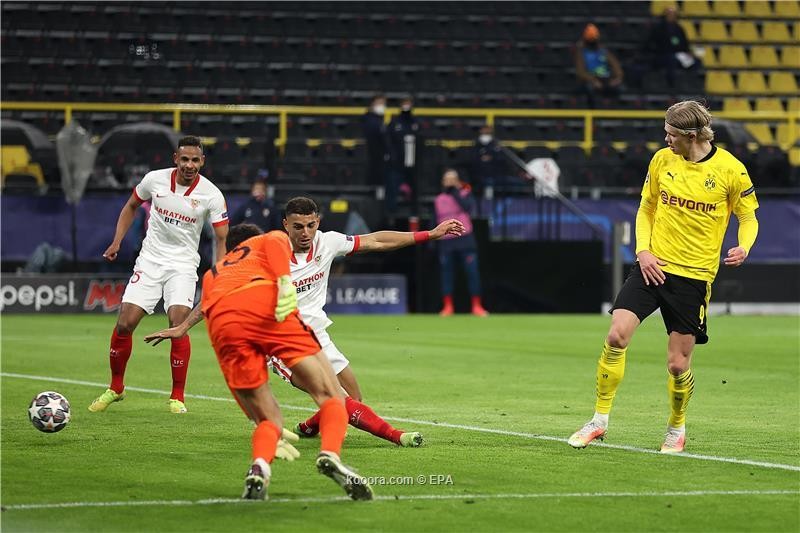 بالصور : دورتموند يتاهل لربع نهائي دوري الابطال رغم تعادله مع اشبيلية