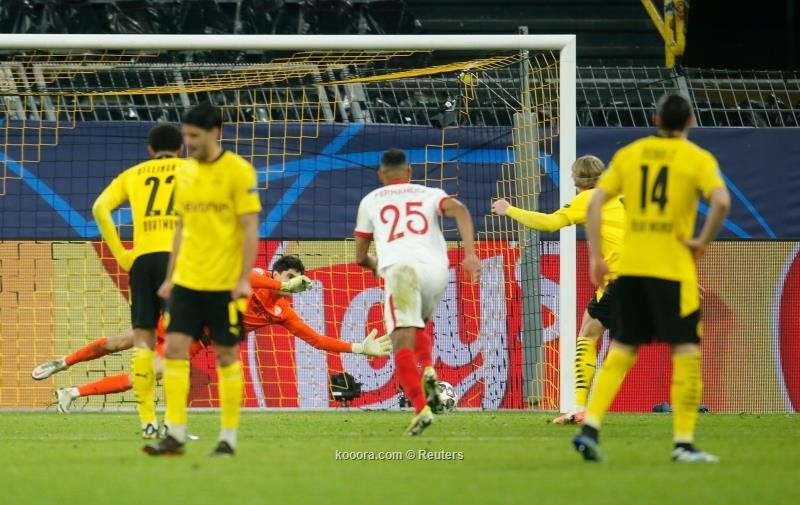 بالصور : دورتموند يتاهل لربع نهائي دوري الابطال رغم تعادله مع اشبيلية