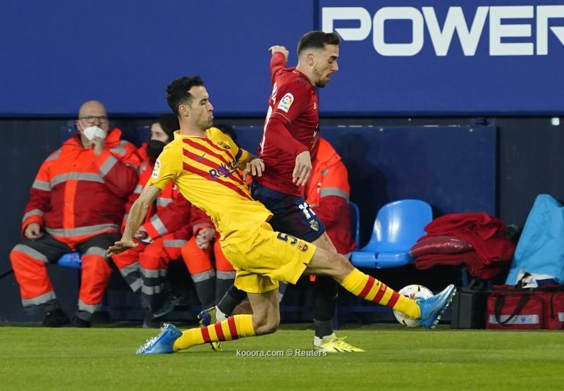 بالصور: برشلونة يشعل الليجا بالفوز على أوساسونا