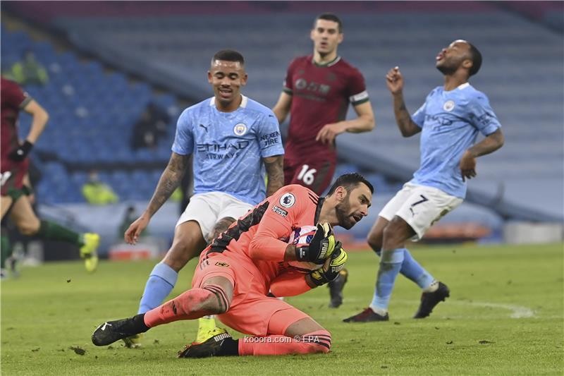 بالصور : مانشستر سيتي يسحق ضيفه وولفرهامبتون، بنتيجة (4-1)
