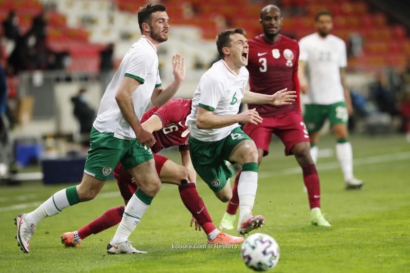 بالصور : قطر تواصل مناطحة منتخبات أوروبا بتعادل مع أيرلندا