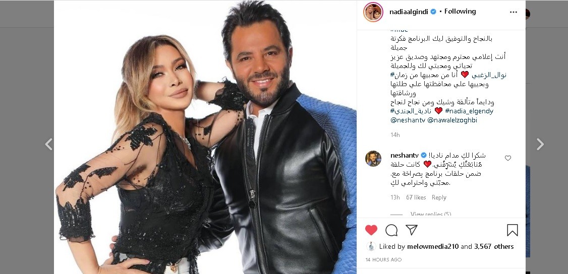 شاهدوا | الفنانة المصرية "نادية الجندي" تقع في خطأ بتعليقها على حلقة نوال الزغبي ونيشان