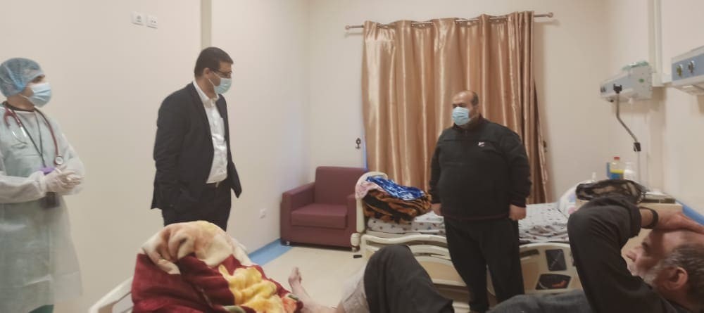 أبو الريش يُجري جولة تفقدية في مجمع الشفاء ومستشفى الصداقة التركي