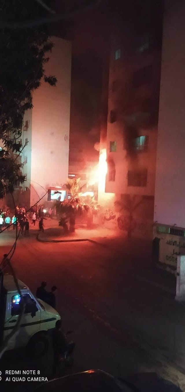 4 إصابات بالاختناق إثر حريق شقة شمال قطاع غزة