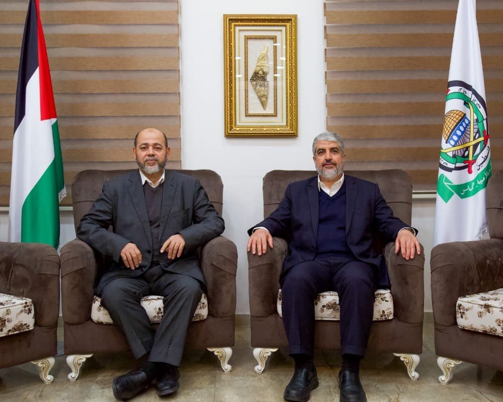 شاهد: أول صور لمشعل وأبو مرزوق بعد انتخابهما لقيادة حماس في الخارج