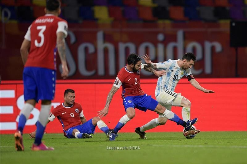 بالصور: ميسي يسجل..والأرجنتين تخفق بالفوز على تشيلي
