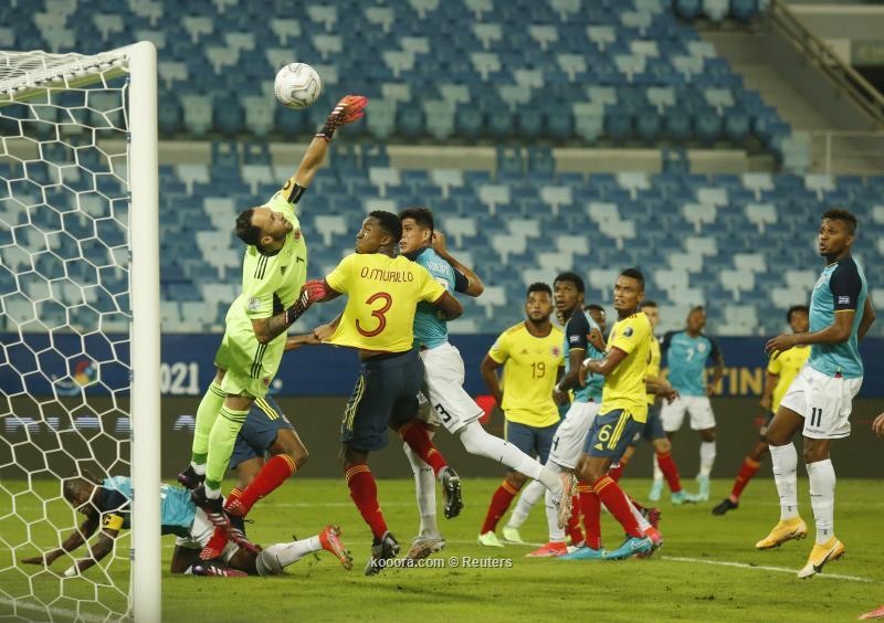 بالصور: كولومبيا تنتزع فوزًا صعبًا من الإكوادور