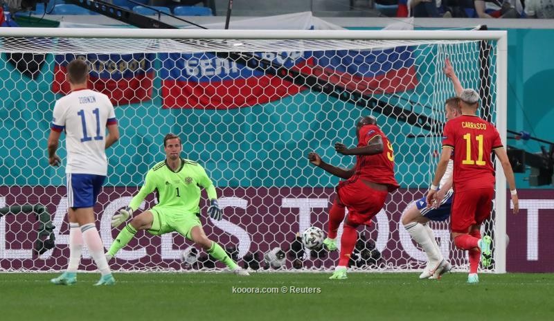 بالصور.. بلجيكا تدشن حملتها في اليورو بثلاثية أمام روسيا