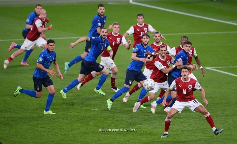 بالصور.. إيطاليا تعبر النمسا بصعوبة في مباراة البدلاء