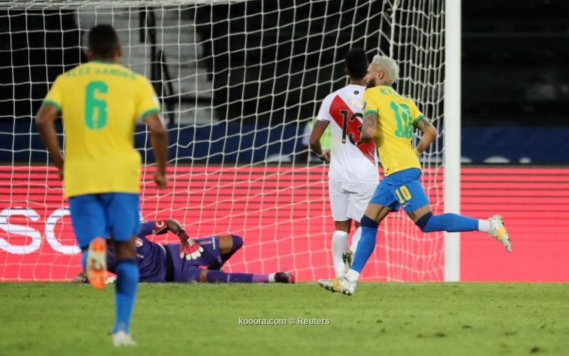 بالصور: البرازيل تغرق شباك البيرو في كوبا أميركا