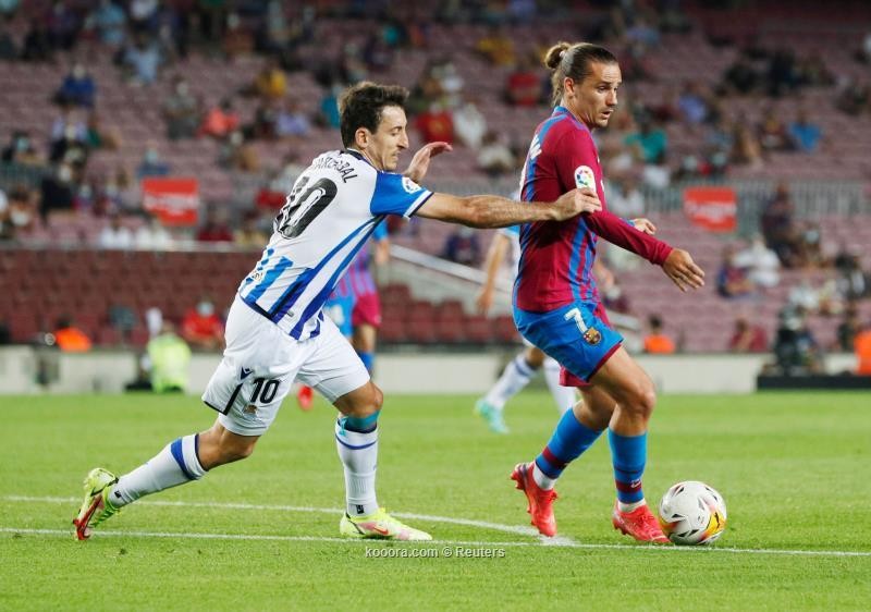 بالصور: برشلونة يخمد انتفاضة سوسيداد برباعية