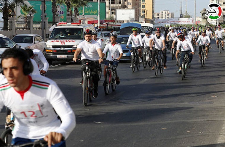 سباق "دراجات هوائية" بين الأشخاص ذوي الإعاقة بغزّة