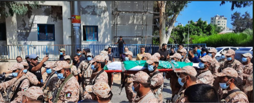 تشييع جثمان الشهيد أسامة ادعيج شمال غزة