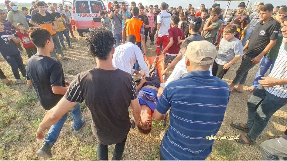 بالفيديو والصور: إصابة 41 مواطناً بجراحٍ مختلفة شرق مدينة غزة