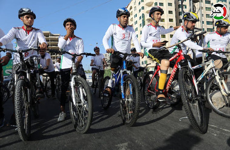 سباق "دراجات هوائية" بين الأشخاص ذوي الإعاقة بغزّة