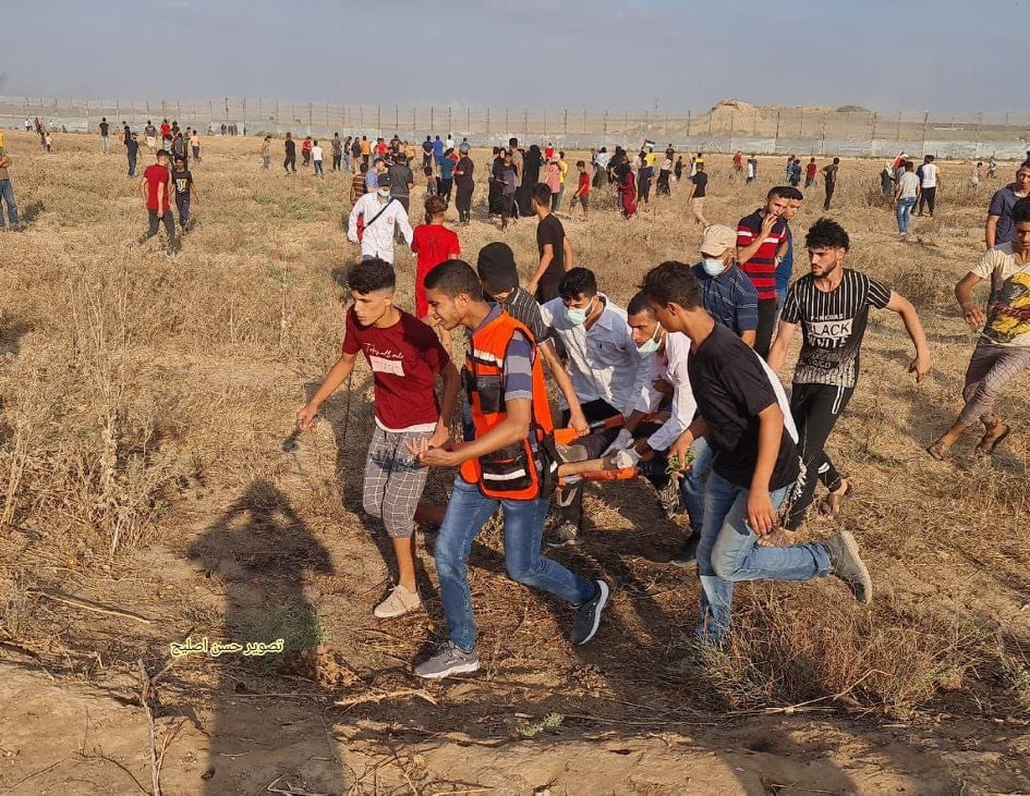 بالفيديو والصور: إصابة 41 مواطناً بجراحٍ مختلفة شرق مدينة غزة