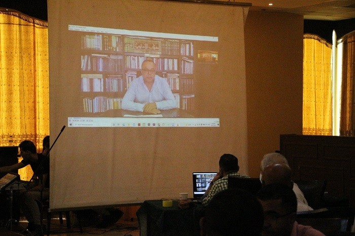 كلمة الوزير أبو سيف خلال افتتاح جلسات المؤتمر الثالث للحركة التشكيلية الفلسطينية بغزّة