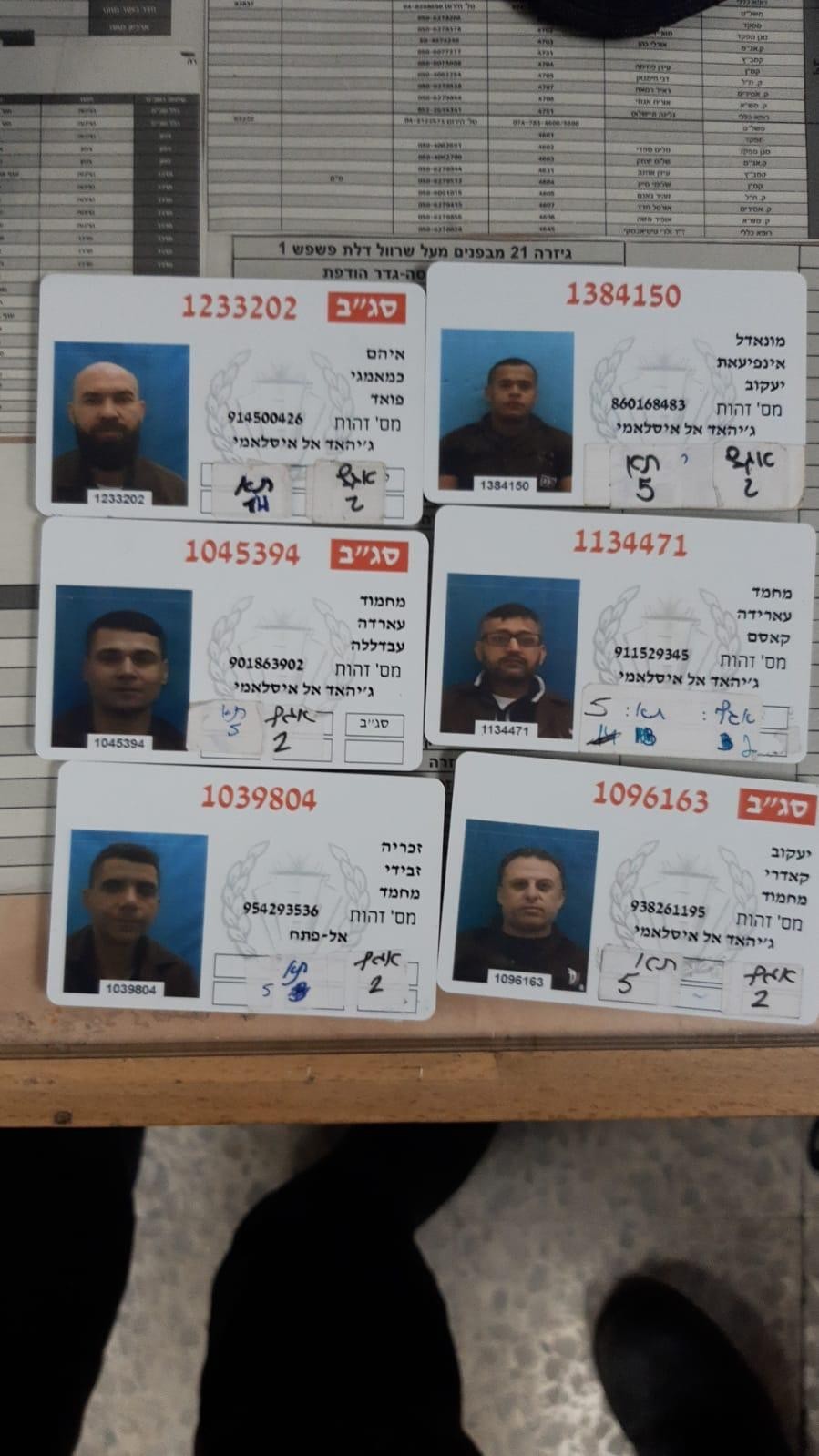 سلطات الاحتلال تعلن عن فرار 6 أسرى من سجن جلبوع