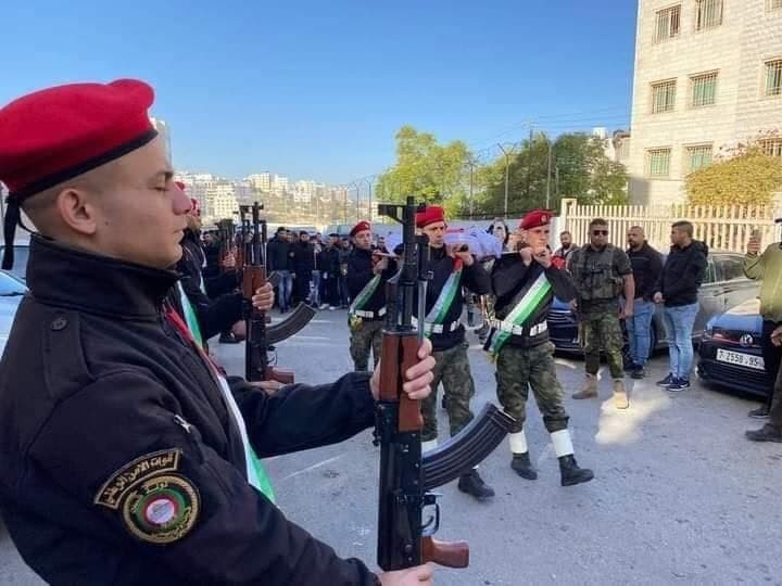 تشييع جثمان الطالب مهران خليلية في جنين