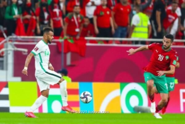 بالصور: المغرب يهزم السعودية بركلة جزاء