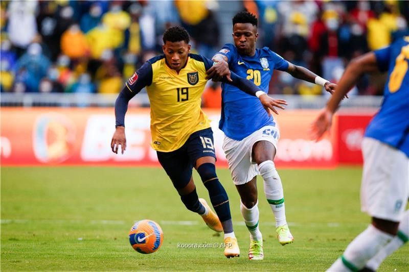بالصور: تعادل الإكوادور والبرازيل في مباراة حابسة للأنفاس