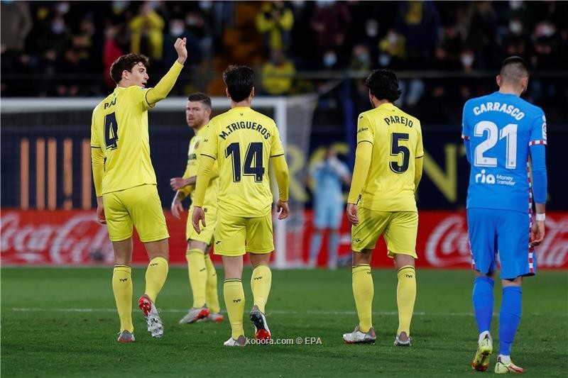تعادل مثير بين فياريال وأتلتيكو مدريد