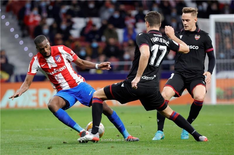 بالصور: تعثر مفاجئ لأتلتيكو مدريد أمام ليفانتي