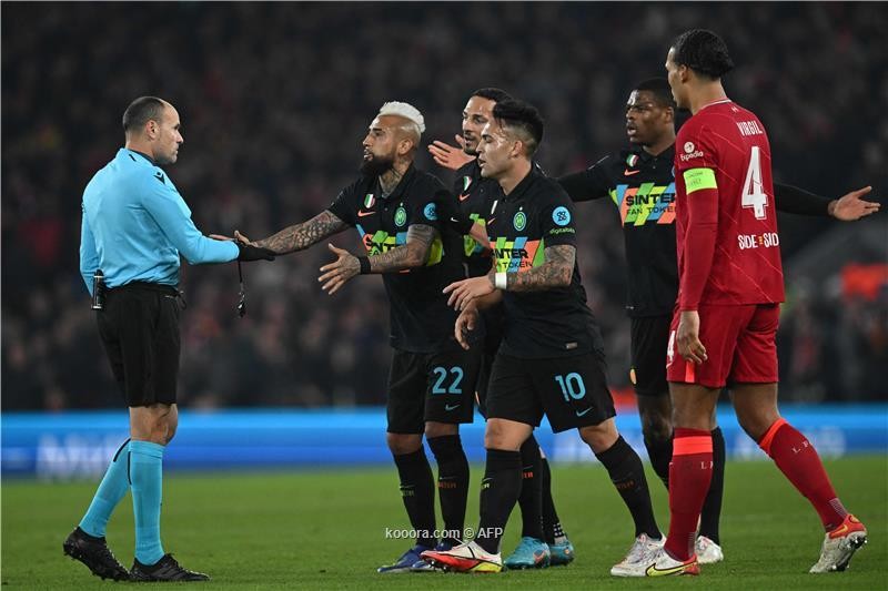 بالصور.. إنتر يُسقط ليفربول في أنفيلد ويودع دوري الأبطال