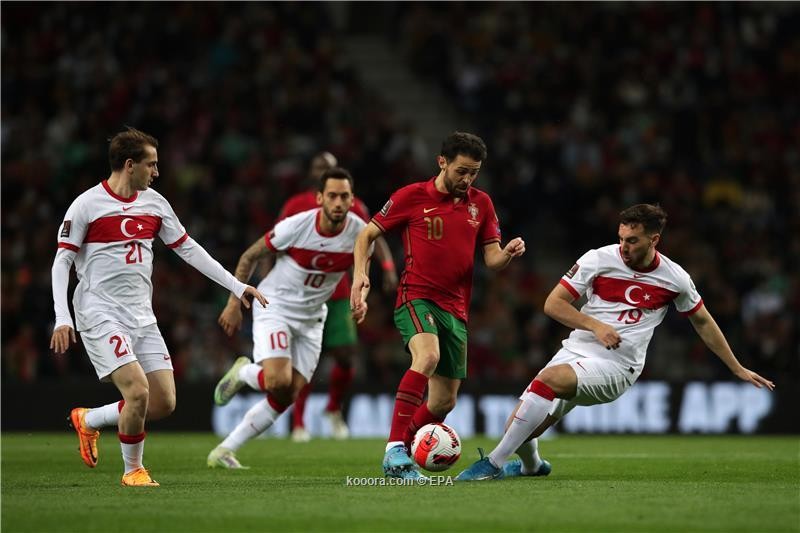 بالصور: البرتغال تقهر تركيا وتبلغ نهائي ملحق المونديال