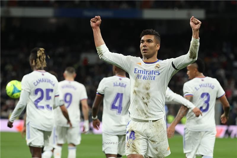 بالصور.. قطار ريال مدريد يدهس خيتافي بثنائية كاسيميرو وفاسكيز